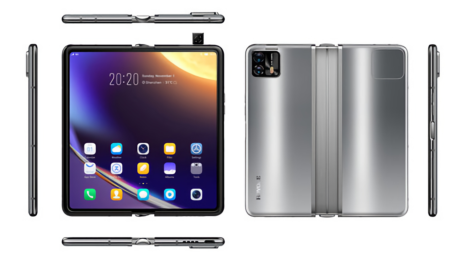 Un smartphone plegable con cámara emergente: una imagen del Royole FlexPai 3 ha aparecido en Internet