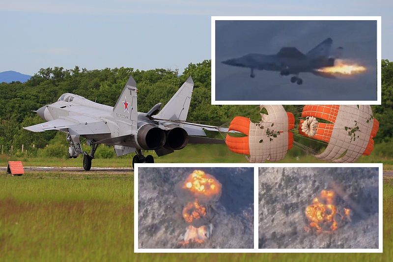 El caza interceptor ruso MiG-31, valorado en 35 millones de dólares, se incendia en pleno vuelo y se estrella (vídeo) El caza interceptor ruso MiG-31, valorado en 35 millones de dólares, se incendia en pleno vuelo y se estrella (vídeo)