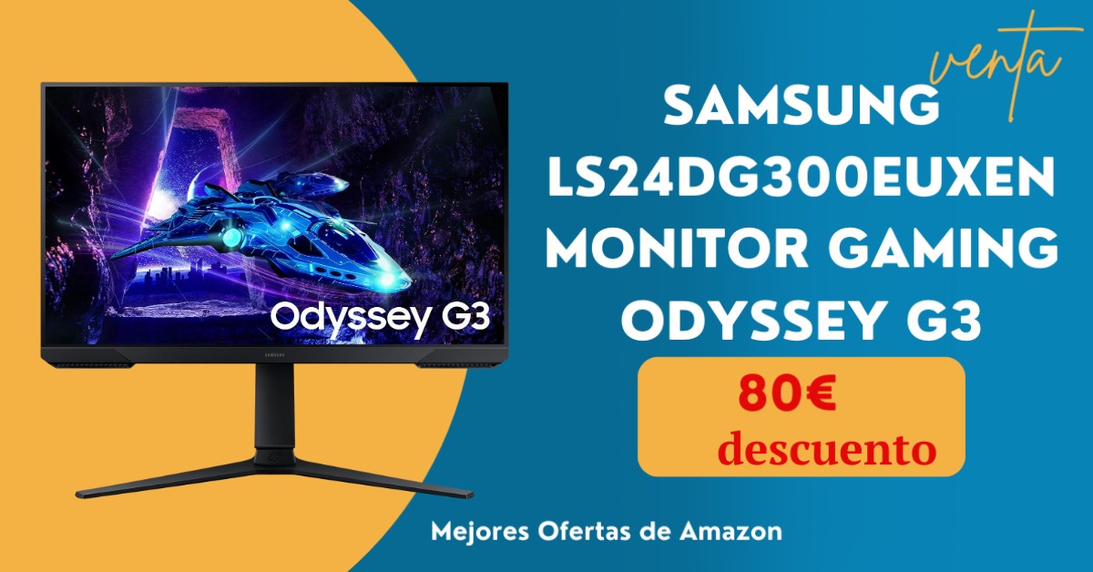¡SAMSUNG LS24DG300EUXEN Odyssey G3 Gaming Monitor con un descuento limitado de 80€ ! ¡SAMSUNG LS24DG300EUXEN Odyssey G3 Gaming Monitor con un descuento limitado de 80€ !