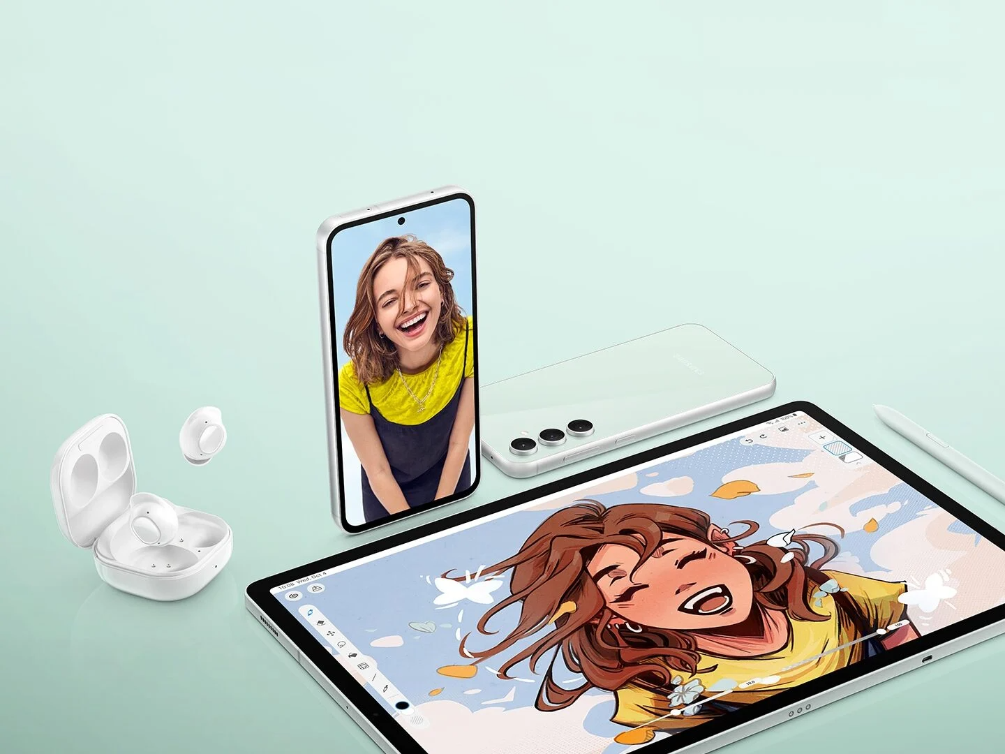 Samsung mostró toda la línea Fan Edition sin esperar a la presentación: Galaxy Buds FE, Galaxy S23 FE y Galaxy Tab S9 FE. Samsung mostró toda la línea Fan Edition sin esperar a la presentación: Galaxy Buds FE, Galaxy S23 FE y Galaxy Tab S9 FE.