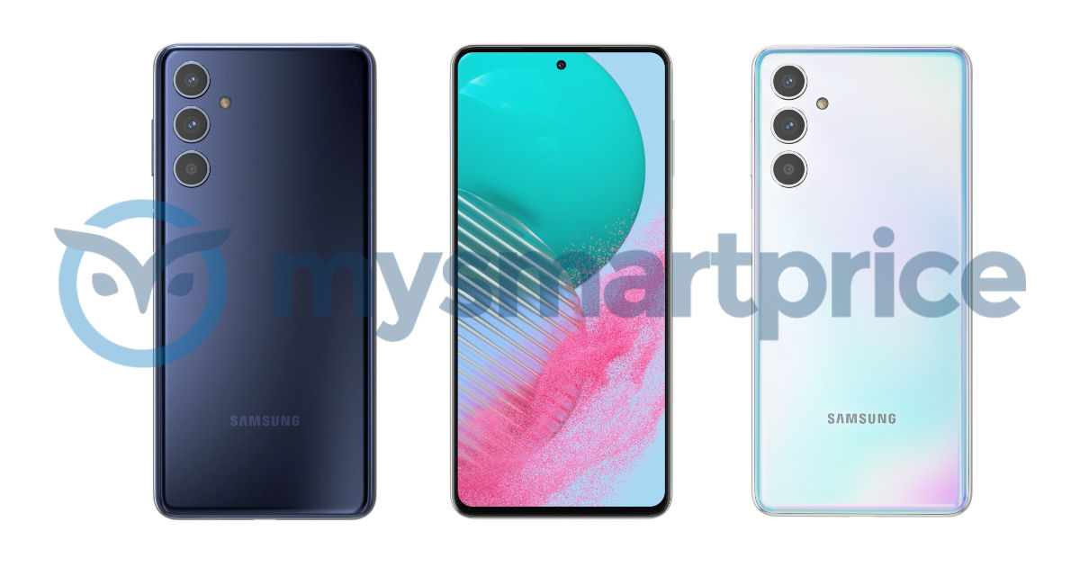 Samsung Galaxy M54 5G apareció en imágenes: dos colores, pantalla plana y triple cámara