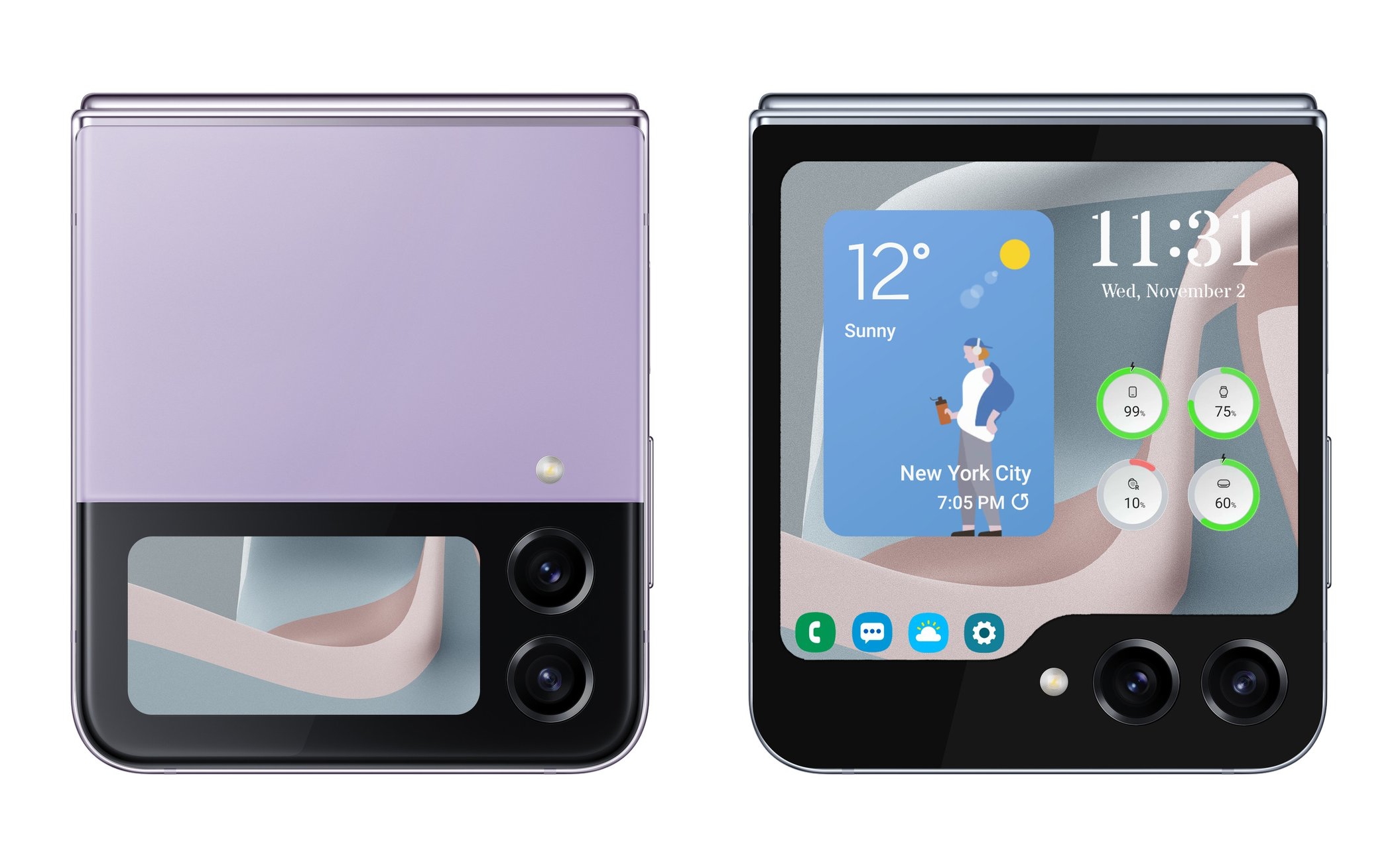 Insider muestra una imagen del Samsung Galaxy Flip 5 y lo compara con el Galaxy Flip 4