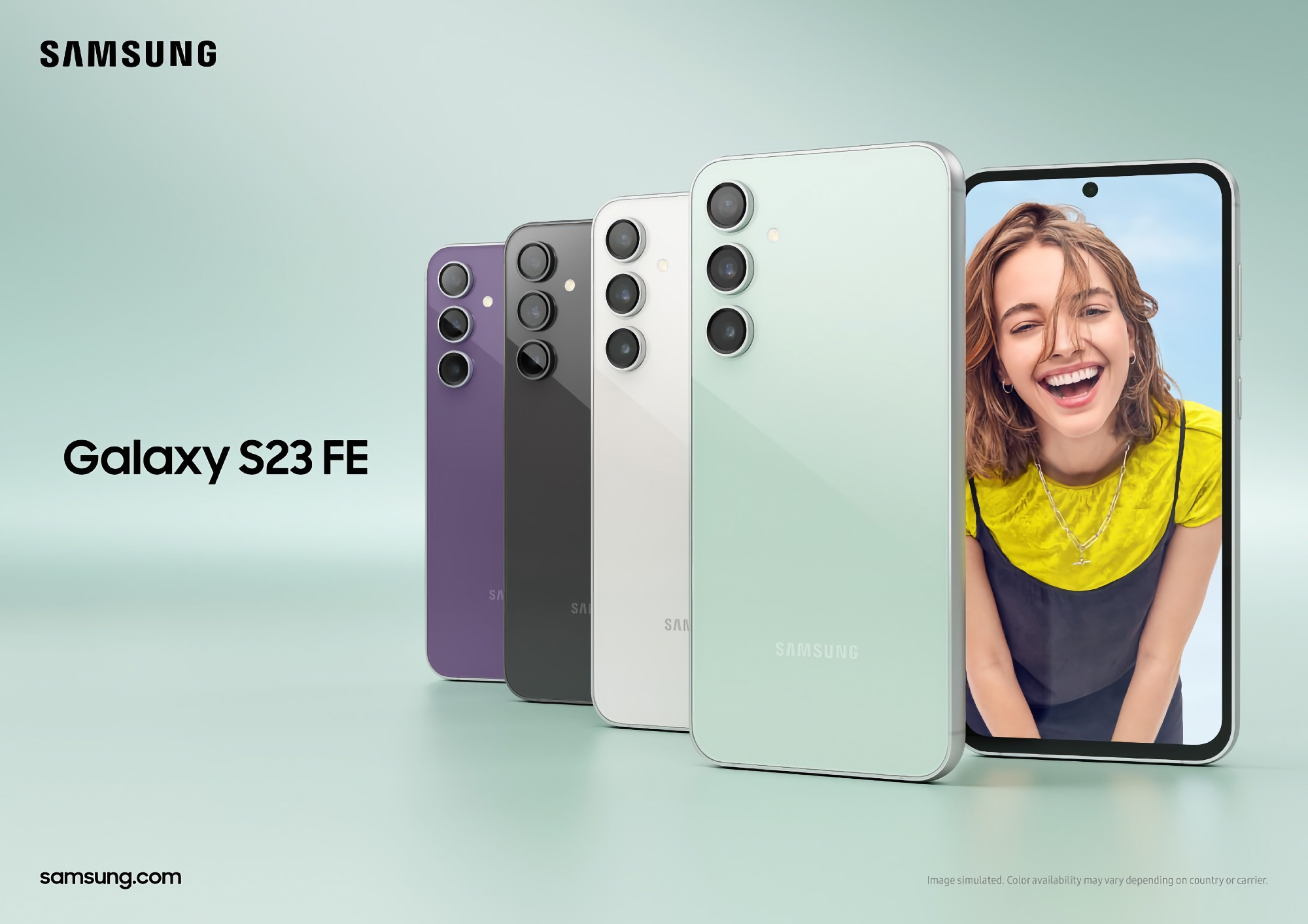 Samsung Galaxy S23 FE: pantalla OLED de 120 Hz, chip Snapdragon 8 Gen 1 o Exynos 2200, cámara de 50 MP y 5 años de actualizaciones por 599 €. Samsung Galaxy S23 FE: pantalla OLED de 120 Hz, chip Snapdragon 8 Gen 1 o Exynos 2200, cámara de 50 MP y 5 años de actualizaciones por 599 €.