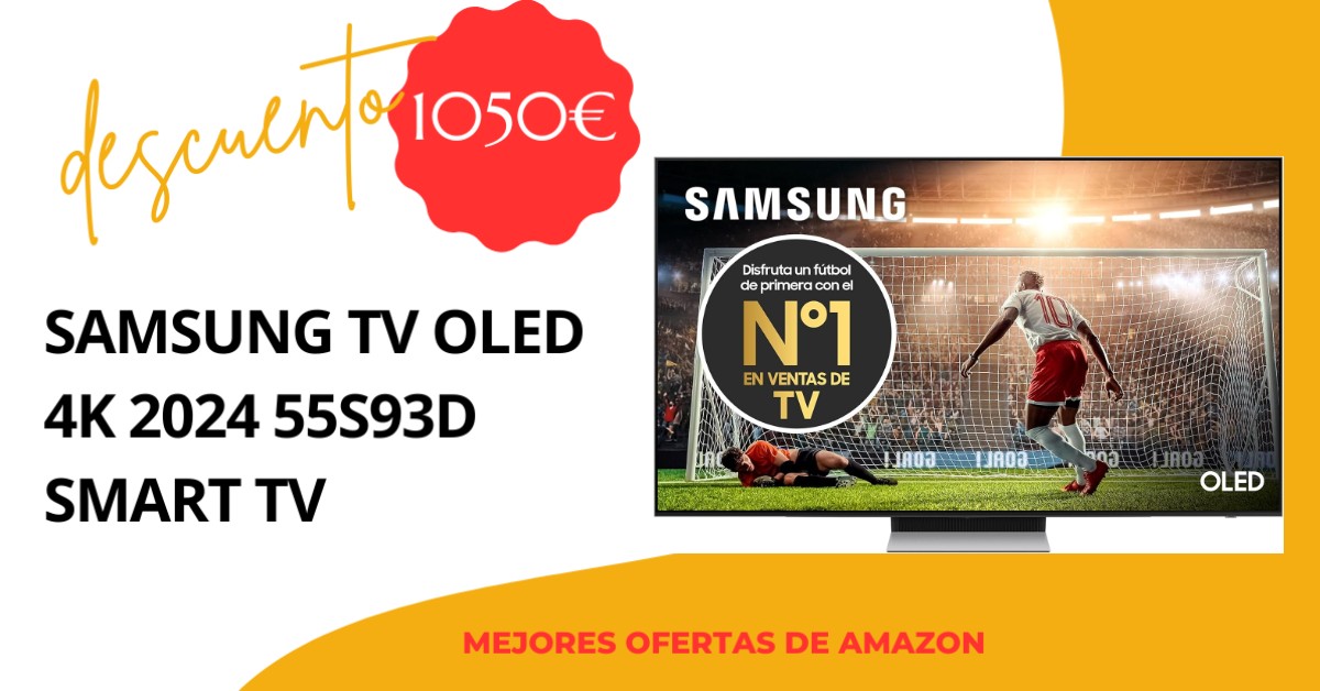 Samsung TV OLED 4K 2024 55S93D Smart TV con un descuento de 1050€! Samsung TV OLED 4K 2024 55S93D Smart TV con un descuento de 1050€!