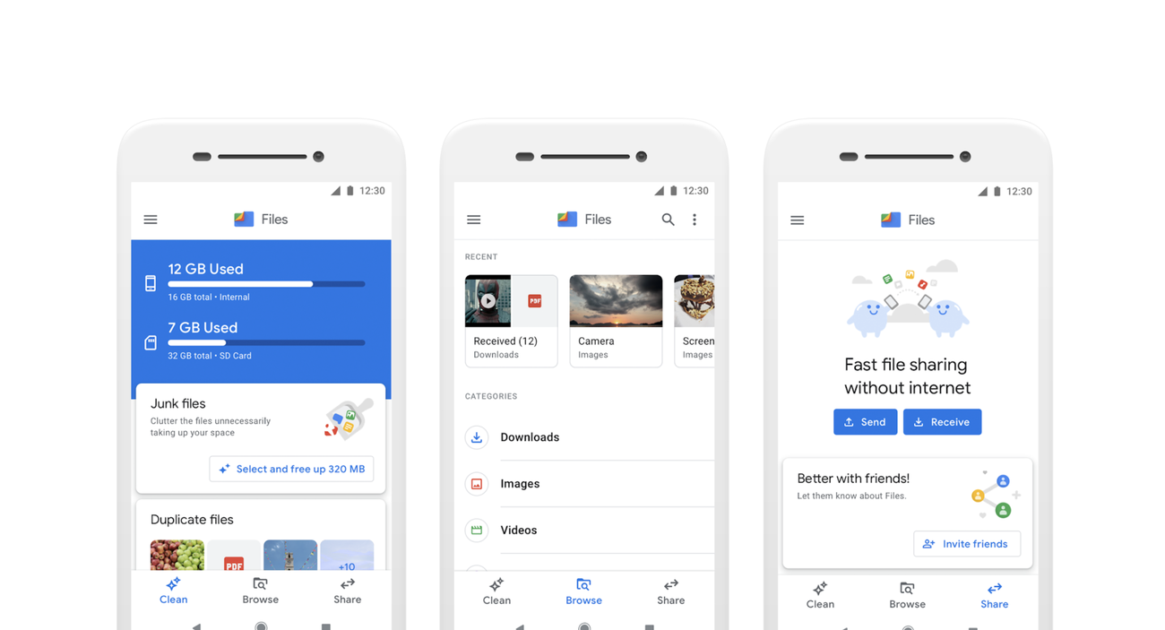 Primer vistazo: nueva actualización de la interfaz de Google Files