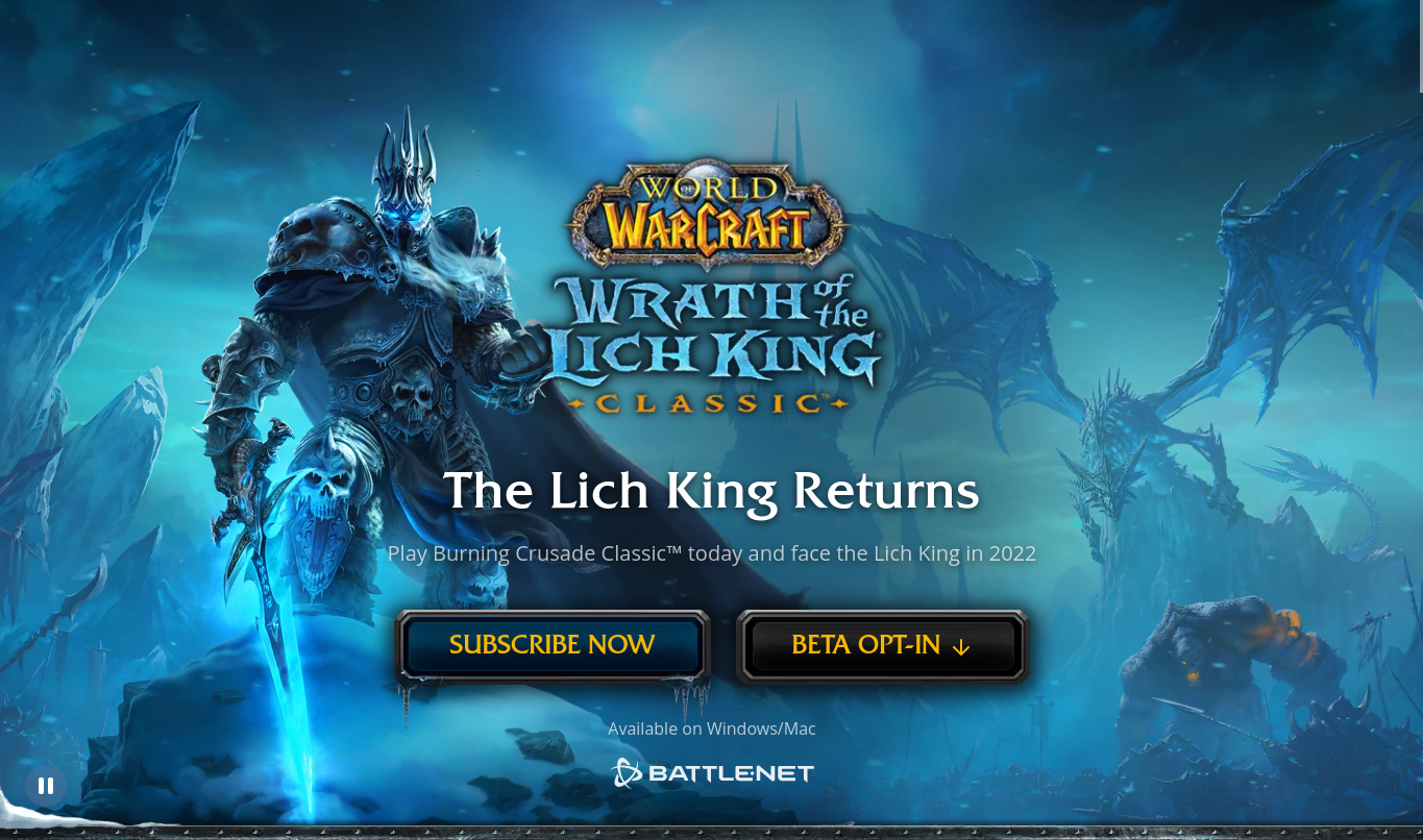 Parece que la propia Blizzard ha filtrado la fecha exacta de lanzamiento de WoW: Wrath of the Lich King Classic