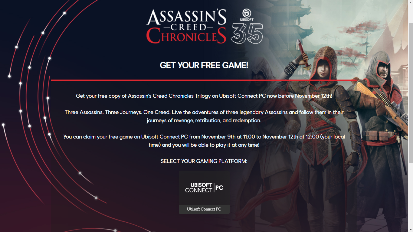 Ahora mismo puedes conseguir el juego de Ubisoft de forma gratuita Ahora mismo puedes conseguir el juego de Ubisoft de forma gratuita