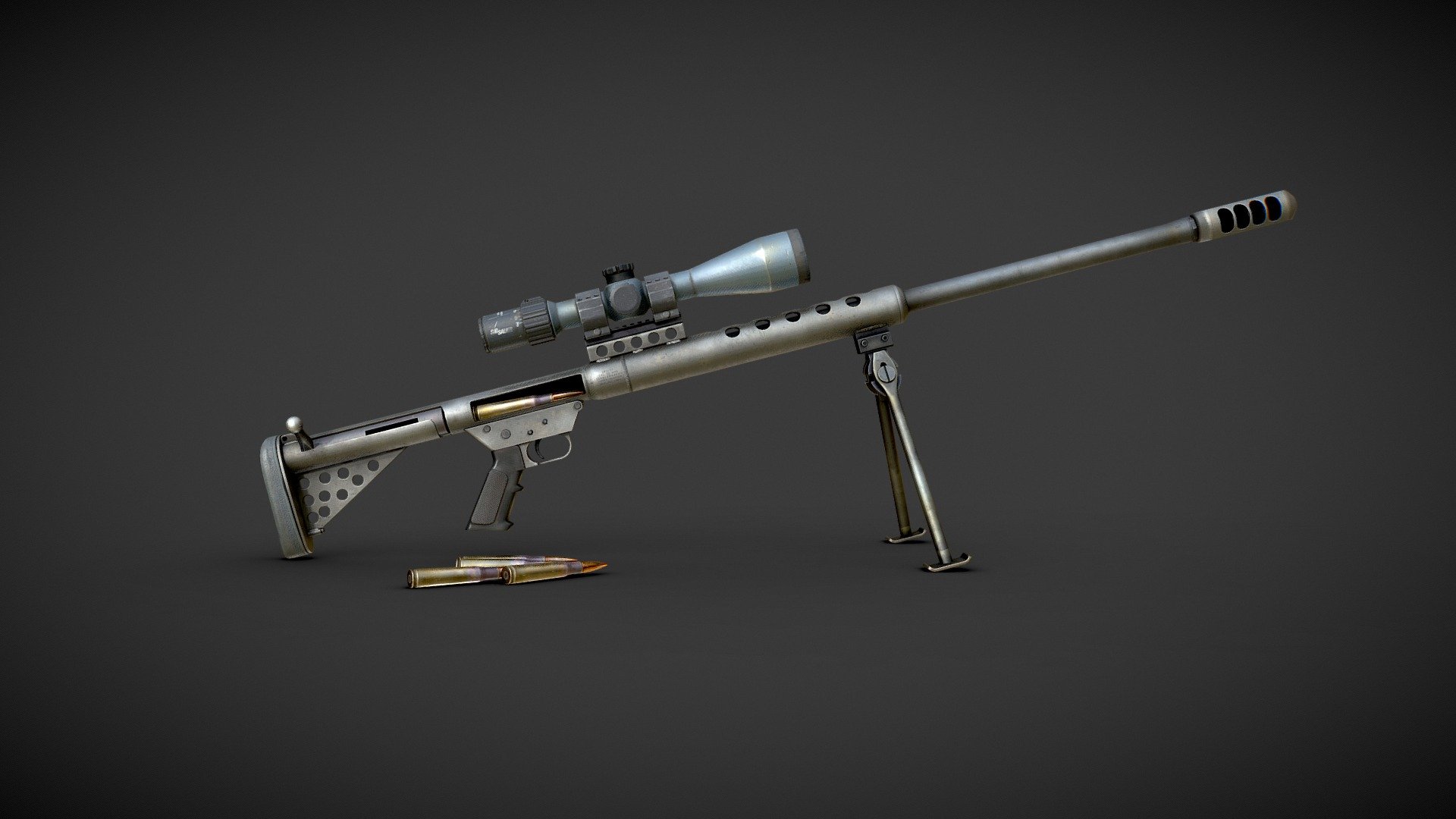 Las Fuerzas Armadas ucranianas utilizan el rifle de francotirador Serbu BFG-50 en el frente, y puede alcanzar objetivos a una distancia de 1 km Las Fuerzas Armadas ucranianas utilizan el rifle de francotirador Serbu BFG-50 en el frente, y puede alcanzar objetivos a una distancia de 1 km