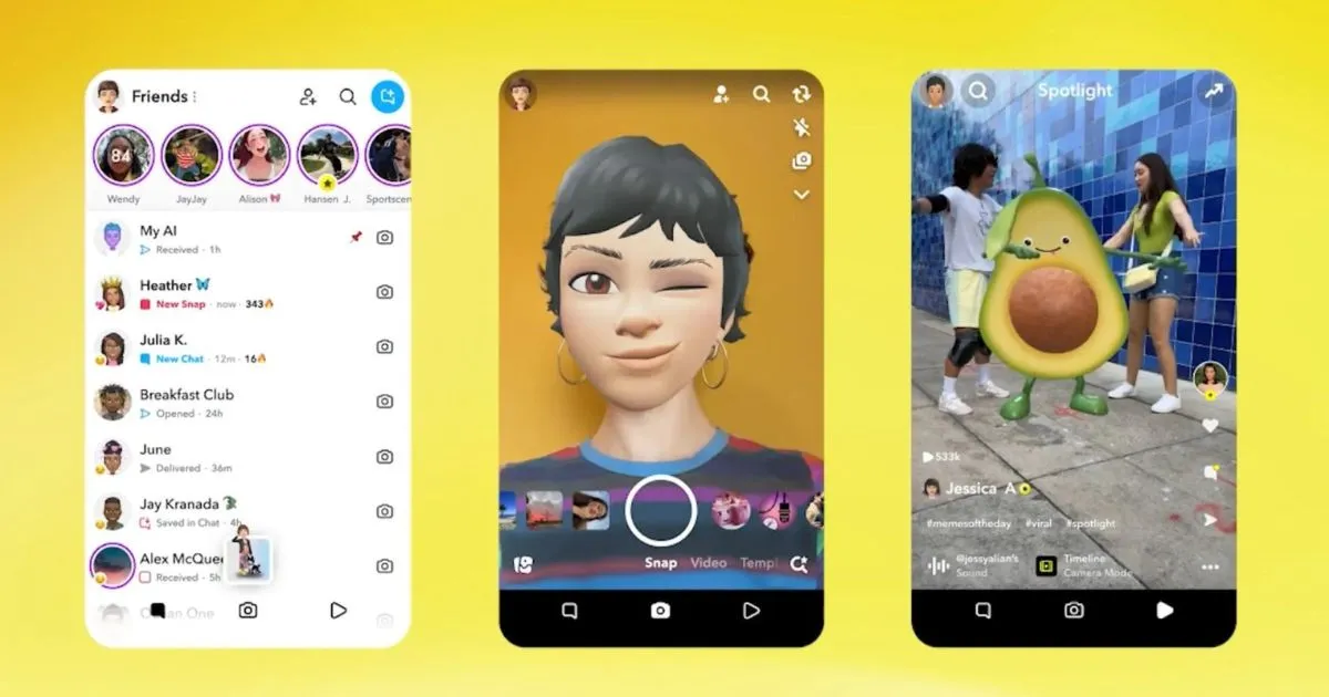 Snapchat anunció un gran rediseño de la plataforma por primera vez en años Snapchat anunció un gran rediseño de la plataforma por primera vez en años