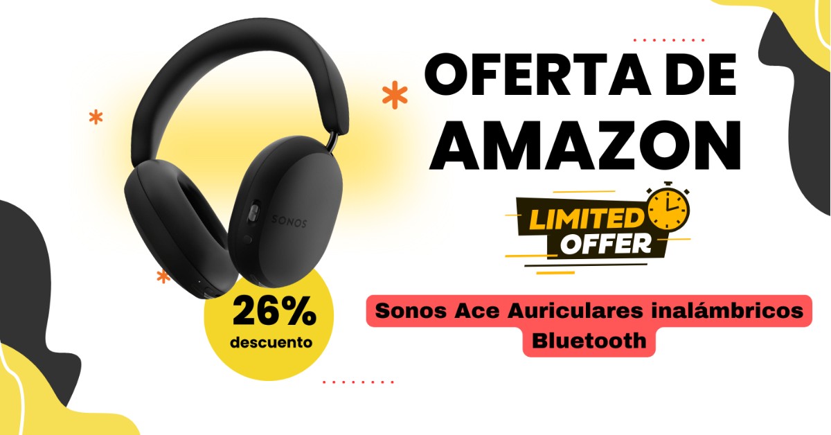 Sonos Ace Auriculares Inalámbricos Bluetooth con 130€ de Descuento! ¡Gran Oportunidad! Sonos Ace Auriculares Inalámbricos Bluetooth con 130€ de Descuento! ¡Gran Oportunidad!