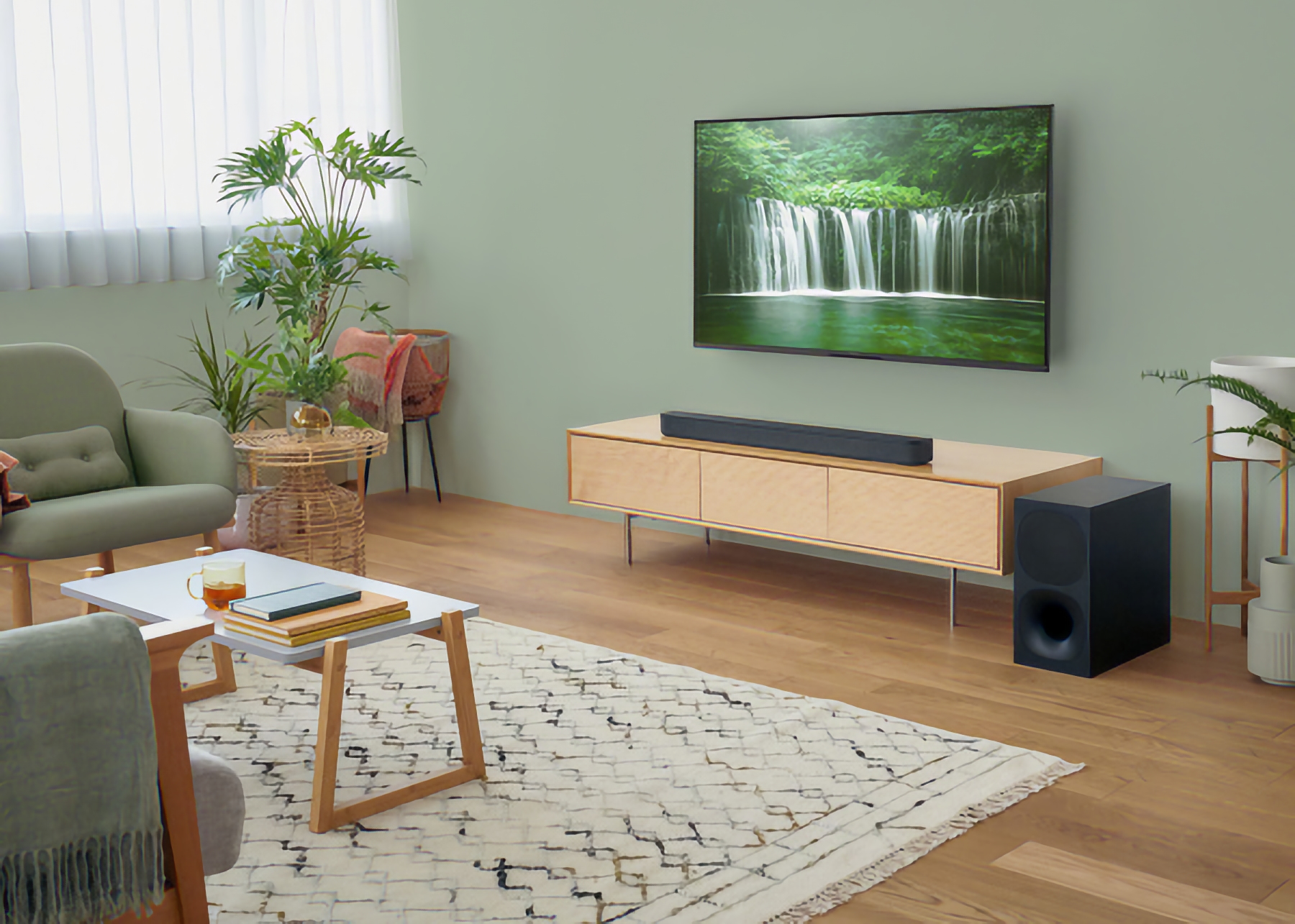 Barra de sonido Sony HT-5400 con subwoofer inalámbrico y potencia total de 330 W por $300 Barra de sonido Sony HT-5400 con subwoofer inalámbrico y potencia total de 330 W por $300