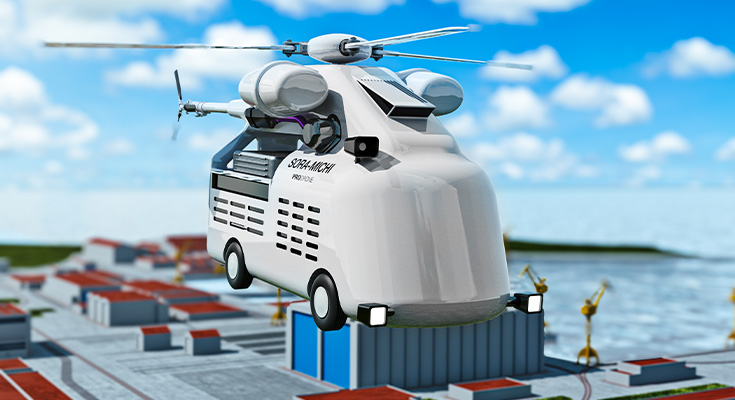 SORA-MICHI: un camión conceptual con capacidad para helicópteros podrá llevar mercancías a aldeas de difícil acceso y zonas siniestradas (vídeo) SORA-MICHI: un camión conceptual con capacidad para helicópteros podrá llevar mercancías a aldeas de difícil acceso y zonas siniestradas (vídeo)