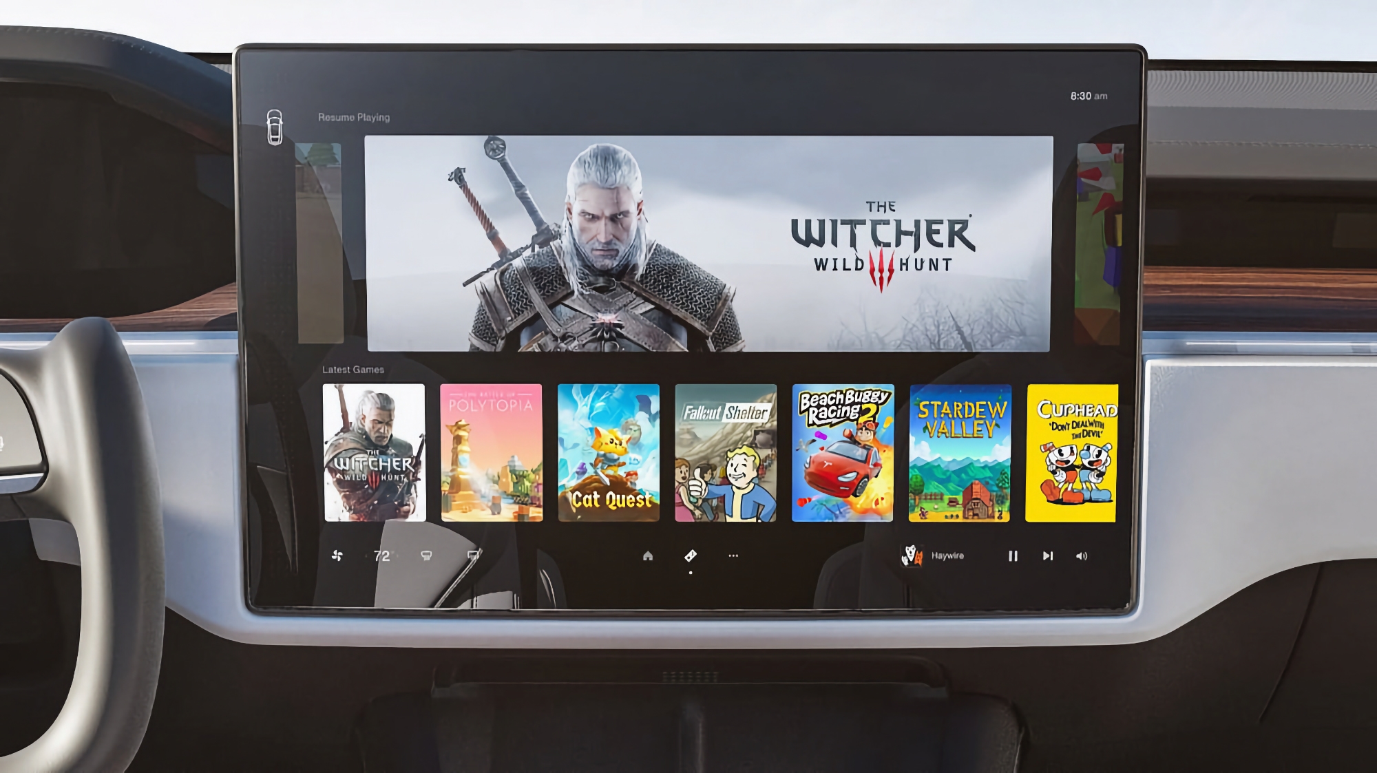 No solo Apple Music: Los coches eléctricos Tesla Model S y Model X llegan a Steam con soporte para Cyberpunk 2077, The Witcher 3: Wild Hunt y otros juegos No solo Apple Music: Los coches eléctricos Tesla Model S y Model X llegan a Steam con soporte para Cyberpunk 2077, The Witcher 3: Wild Hunt y otros juegos