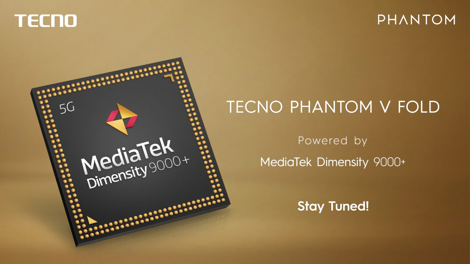 Tecno presenta el smartphone Phantom V Fold con procesador MediaTek Dimensity 9000+ en el MWC 2023 Tecno presenta el smartphone Phantom V Fold con procesador MediaTek Dimensity 9000+ en el MWC 2023