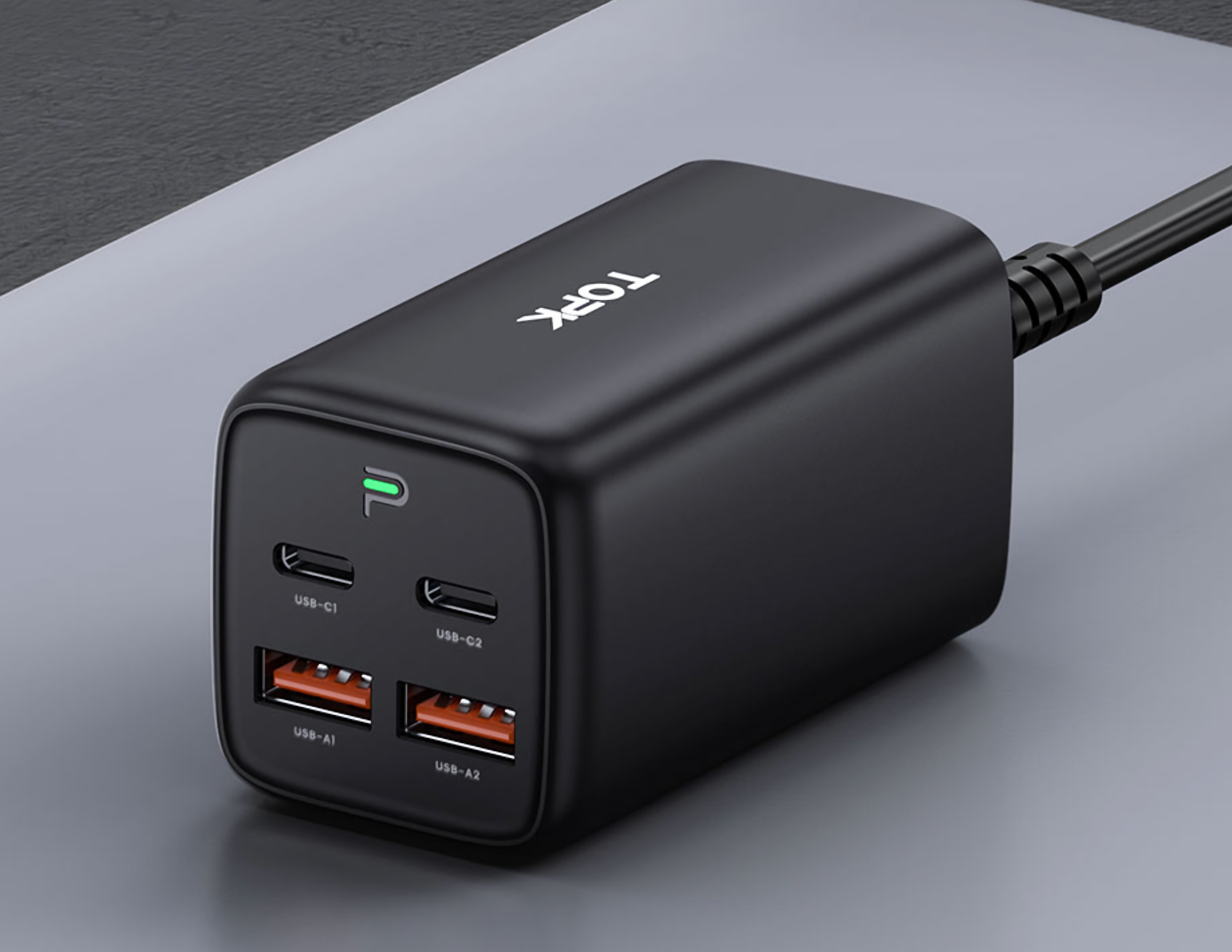 $26 TOPK 65W cargador de puerto cuádruple