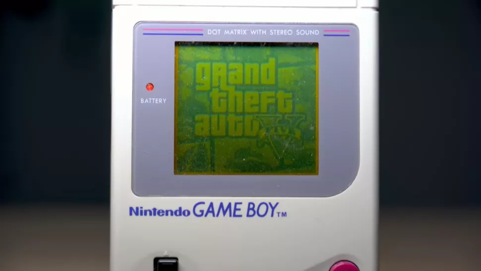 Grand Theft Auto 5 lanzado en el Game Boy original Grand Theft Auto 5 lanzado en el Game Boy original