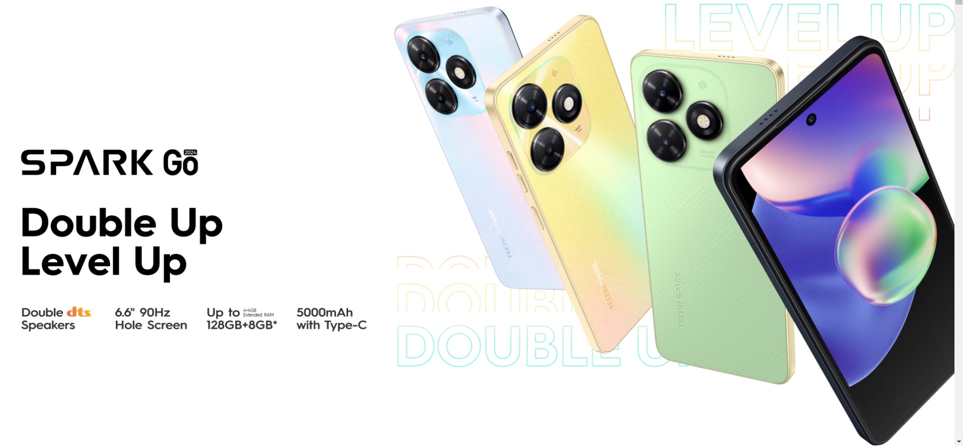 Tecno Spark Go (2024) es un smartphone económico con Android 13, pantalla de 90 Hz y batería de 5000 mA*h con un precio desde 80 dólares