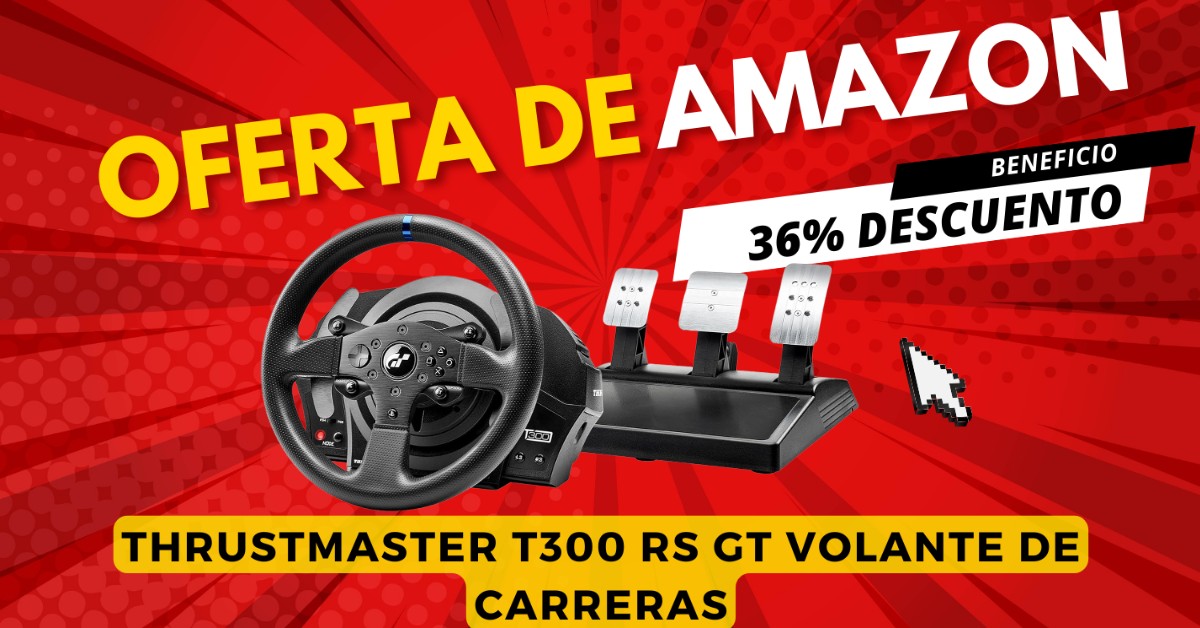 Thrustmaster T300 RS GT Volante de Carreras con descuento limitado de 160 € ! Thrustmaster T300 RS GT Volante de Carreras con descuento limitado de 160 € !