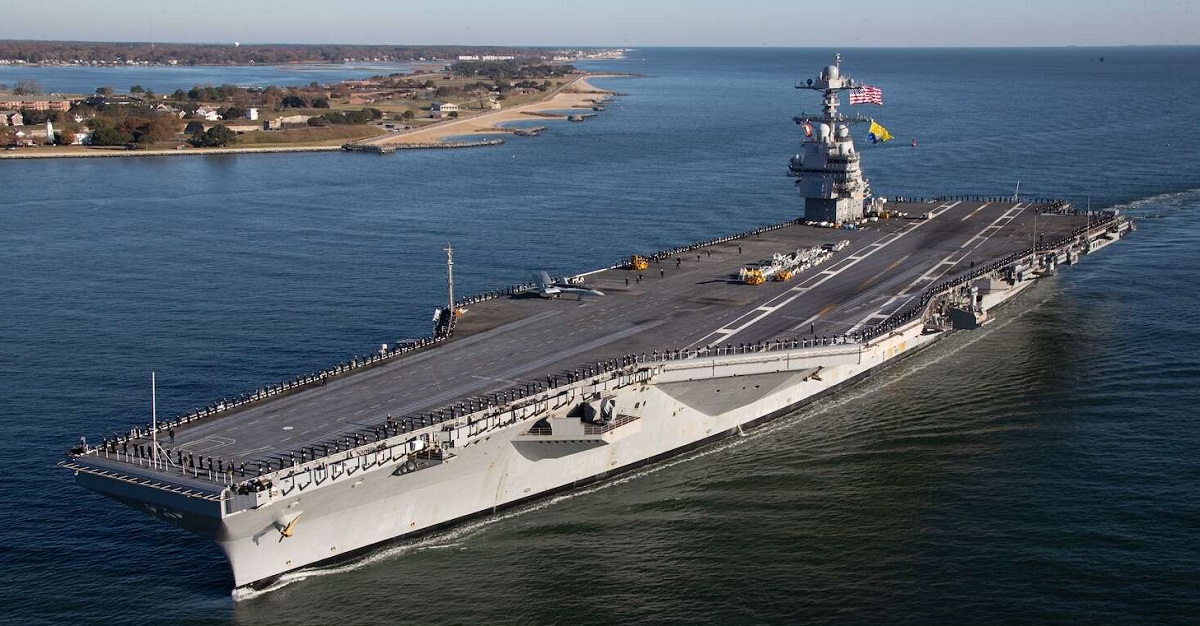 El mayor portaaviones del mundo, el USS Gerald R. Ford, valorado en más de 13.000 millones de dólares, llega a Croacia El mayor portaaviones del mundo, el USS Gerald R. Ford, valorado en más de 13.000 millones de dólares, llega a Croacia