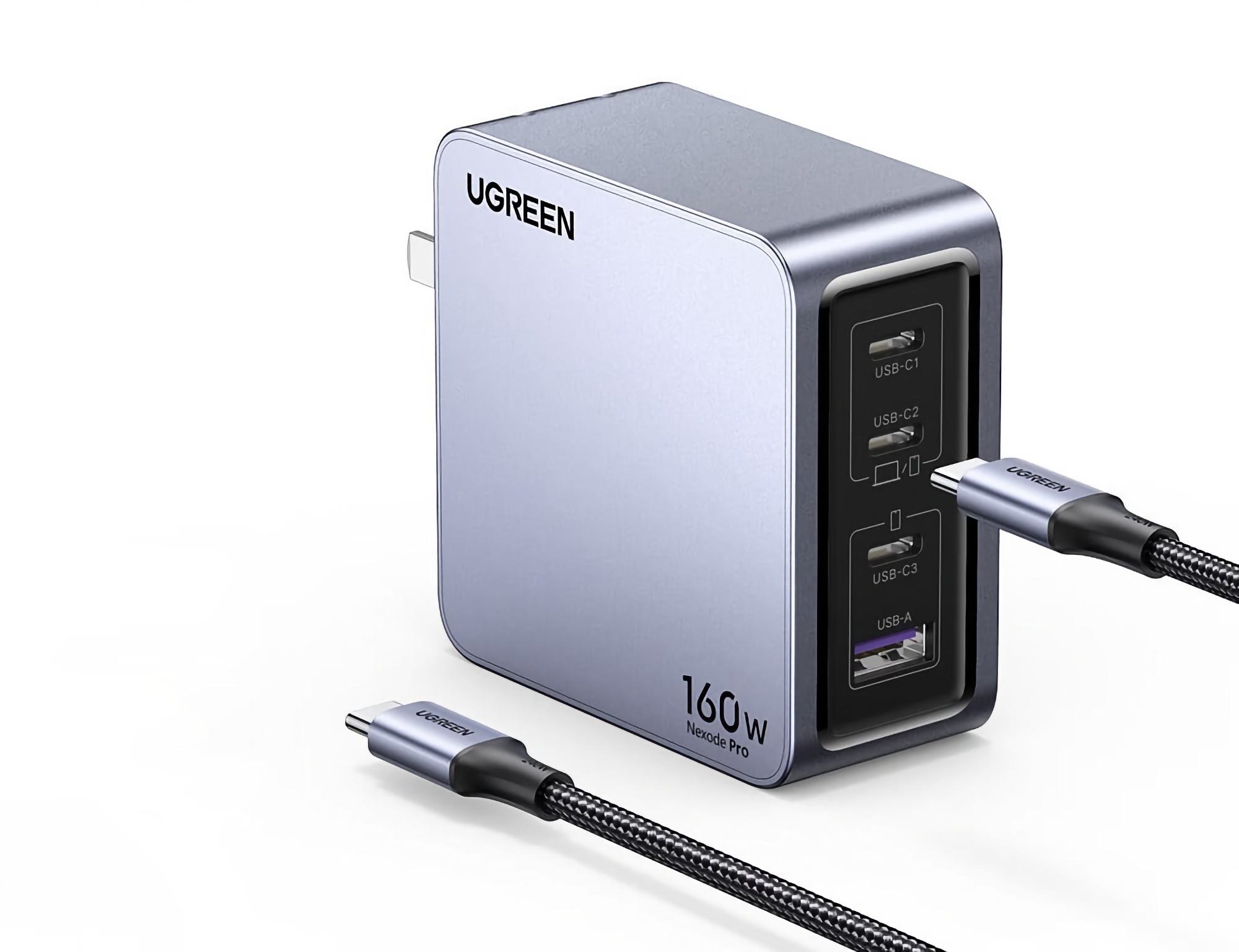 Ugreen presenta el Nexode Pro GaN: un cargador de 160 W con cuatro puertos USB por 60 dólares Ugreen presenta el Nexode Pro GaN: un cargador de 160 W con cuatro puertos USB por 60 dólares