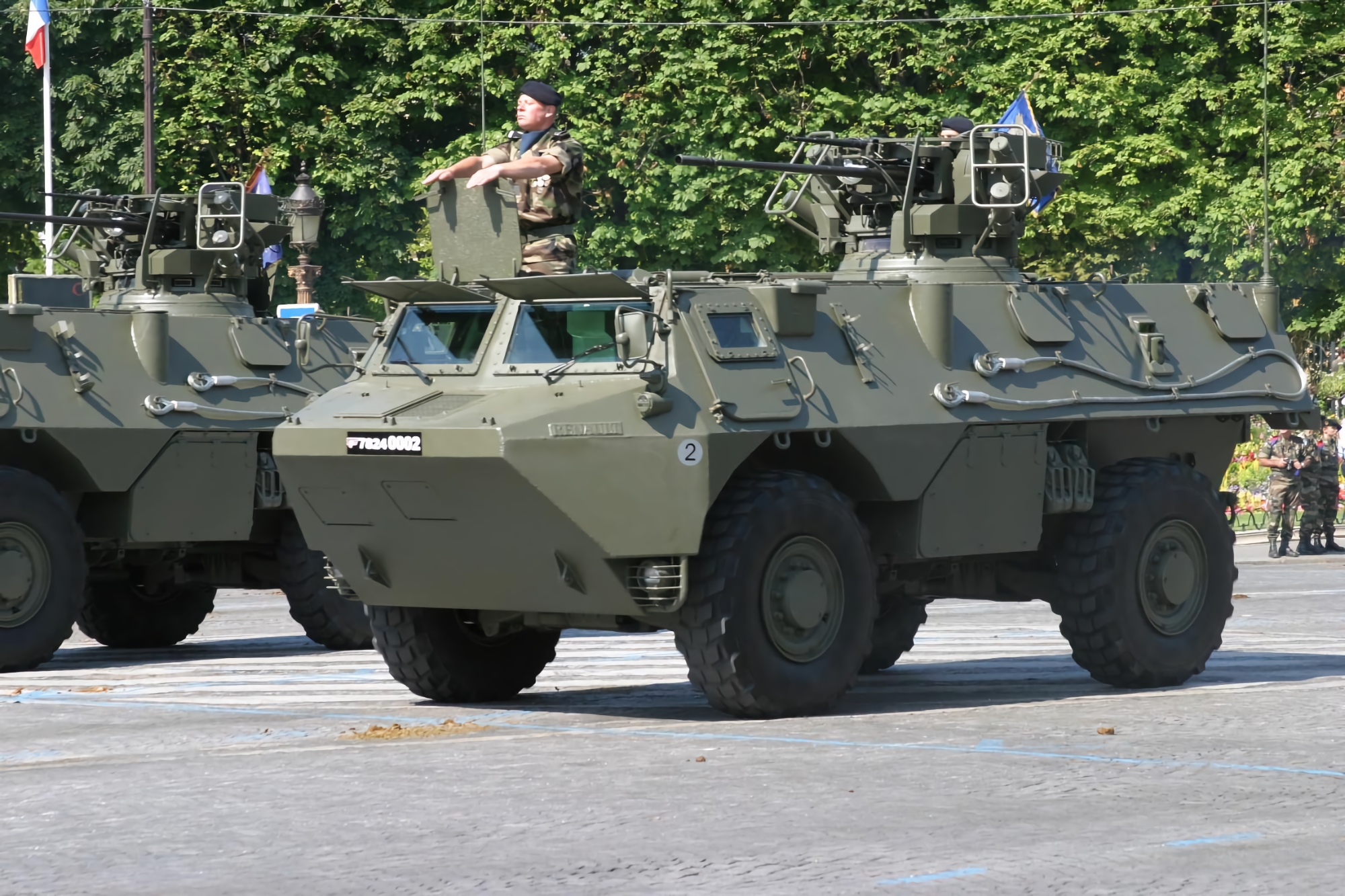 Las Fuerzas Armadas de Ucrania utilizan vehículos blindados de transporte de personal VAB franceses durante un contraataque Las Fuerzas Armadas de Ucrania utilizan vehículos blindados de transporte de personal VAB franceses durante un contraataque