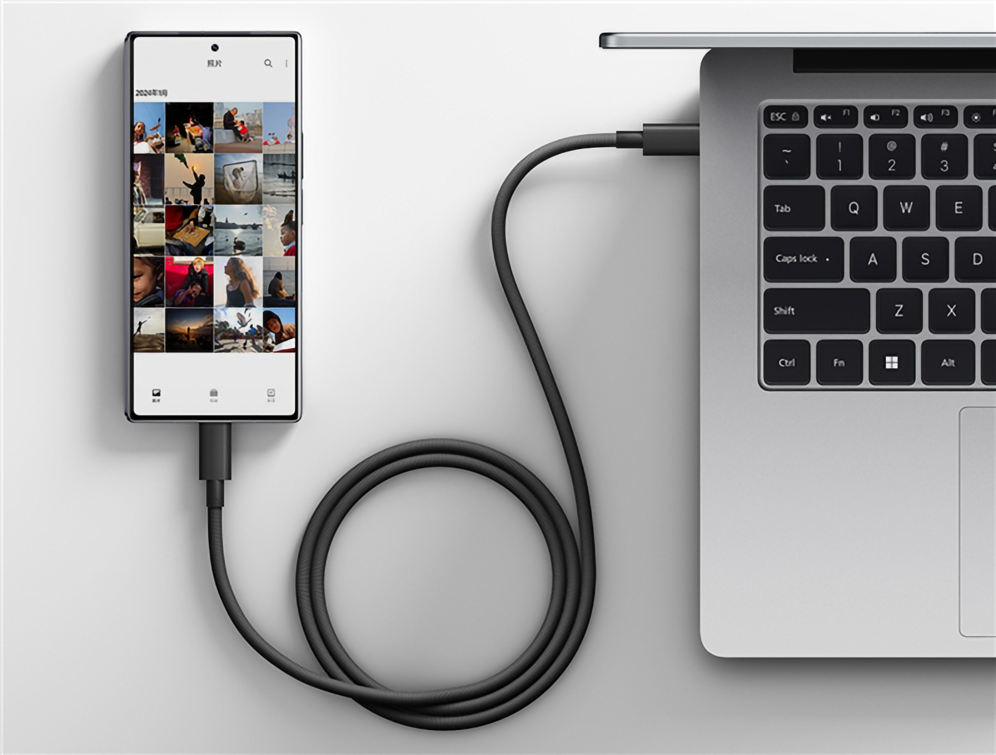Xiaomi 6A USB4: cable de 40 Gbps con soporte de carga rápida de 240 W Xiaomi 6A USB4: cable de 40 Gbps con soporte de carga rápida de 240 W