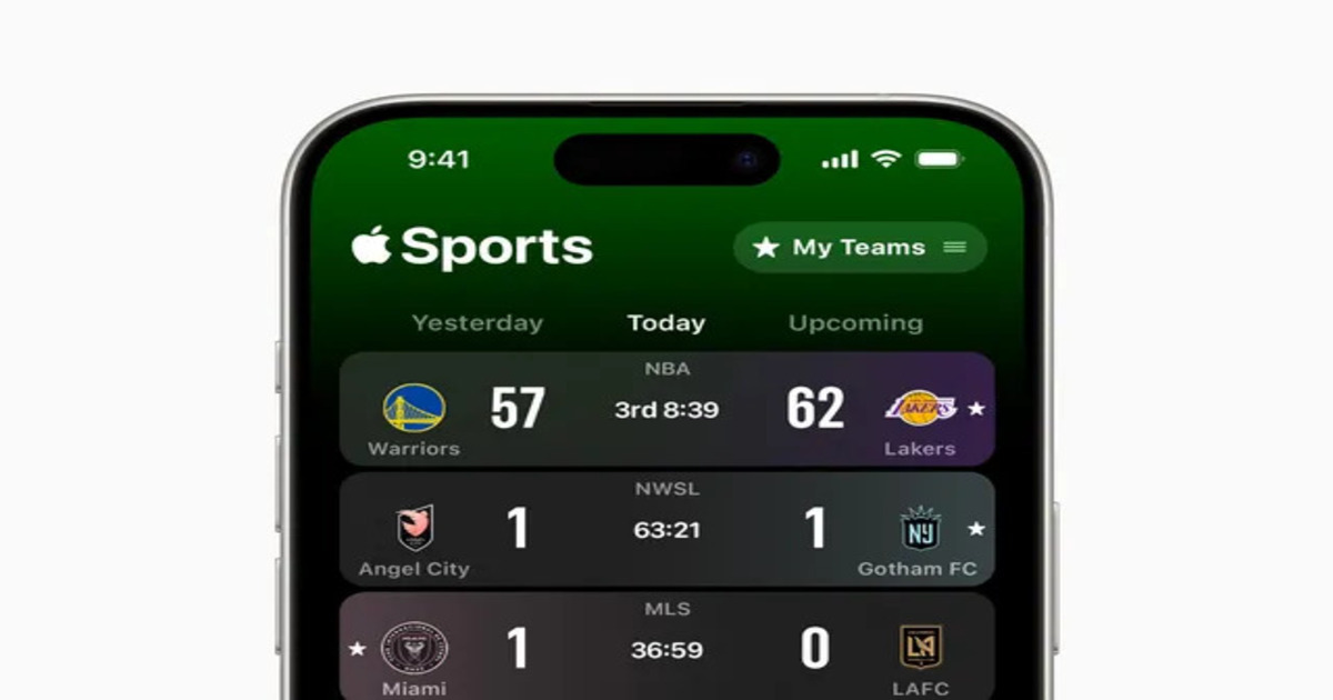 Apple lanza la aplicación Apple Sports con los resultados de las apuestas de las ligas deportivas Apple lanza la aplicación Apple Sports con los resultados de las apuestas de las ligas deportivas
