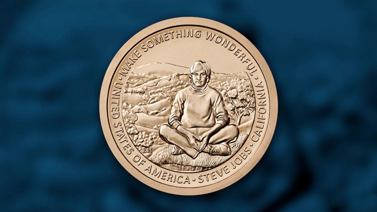 Moneda digital con el retrato de Jobs: Un tributo al mayor innovador de la era ICO con imagen de Steve Jobs: Honrando el legado de un visionario tecnológico