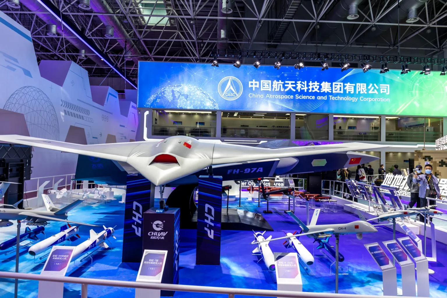China presenta el último dron Caihong-7 con diseño de "ala voladora