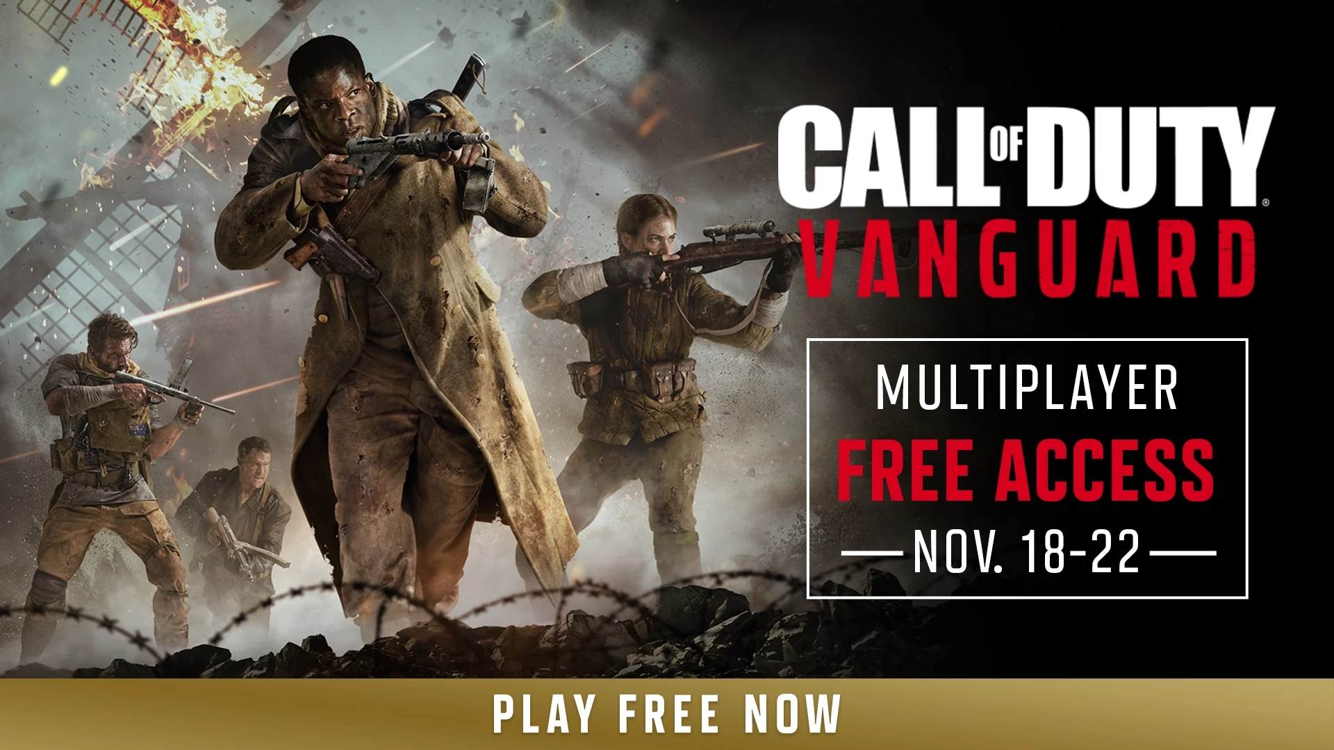 Todo el mundo puede jugar gratis a Call of Duty: Vanguard hasta el 22 de noviembre Todo el mundo puede jugar gratis a Call of Duty: Vanguard hasta el 22 de noviembre