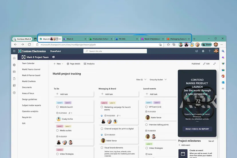Microsoft Edge tendrá una función que permite compartir un grupo de pestañas con un solo enlace Microsoft Edge tendrá una función que permite compartir un grupo de pestañas con un solo enlace