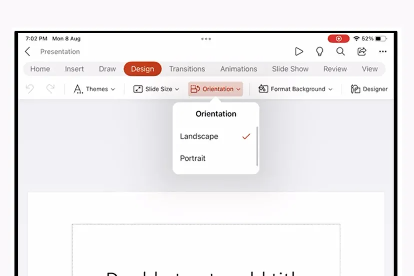 El modo vertical para crear presentaciones está ahora en Power Point El modo vertical para crear presentaciones está ahora en Power Point