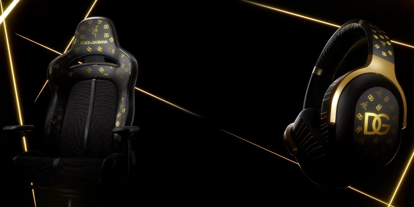Una silla gaming, auriculares e incluso ropa: Razer ha presentado una colección exclusiva en colaboración con Dolce&Gabbana. Una silla gaming, auriculares e incluso ropa: Razer ha presentado una colección exclusiva en colaboración con Dolce&Gabbana.