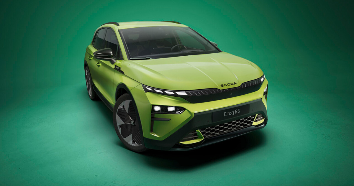 Una nueva era de coches eléctricos: Presentación del Skoda Elroq RS y del color especial "Verde Mamba" Conoce el Skoda Elroq RS: ¡brillante "Verde Mamba" para los verdaderos entusiastas del automóvil!