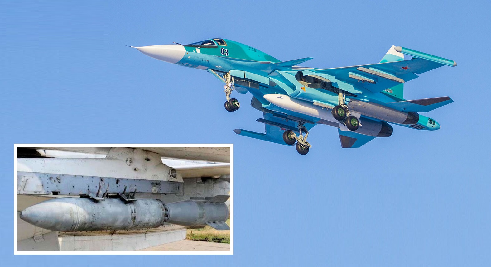 Un caza ruso Su-34 lanzó accidentalmente una bomba de hormigón BetAB-500 SHP sobre Belgorod Un caza ruso Su-34 lanzó accidentalmente una bomba de hormigón BetAB-500 SHP sobre Belgorod