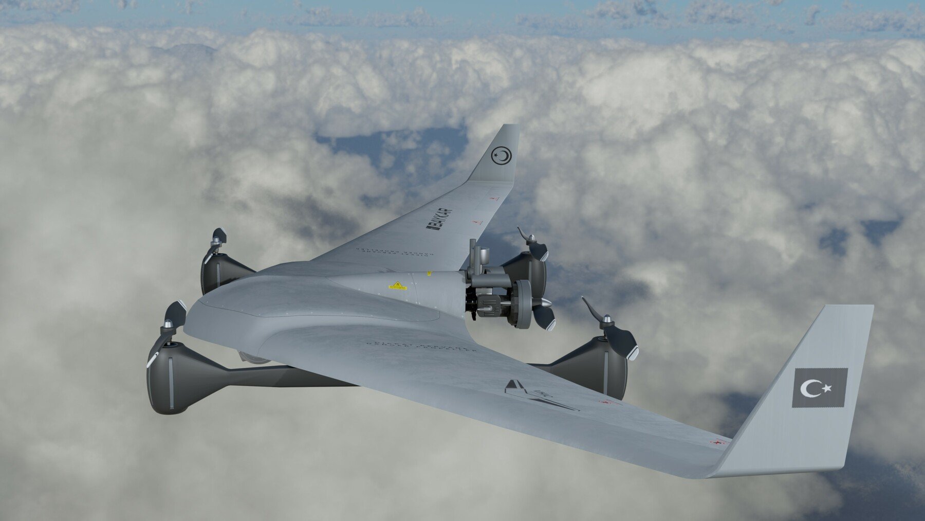 Baykar prueba el nuevo dron Bayraktar VTOL para el portaaviones insignia Anadolu
