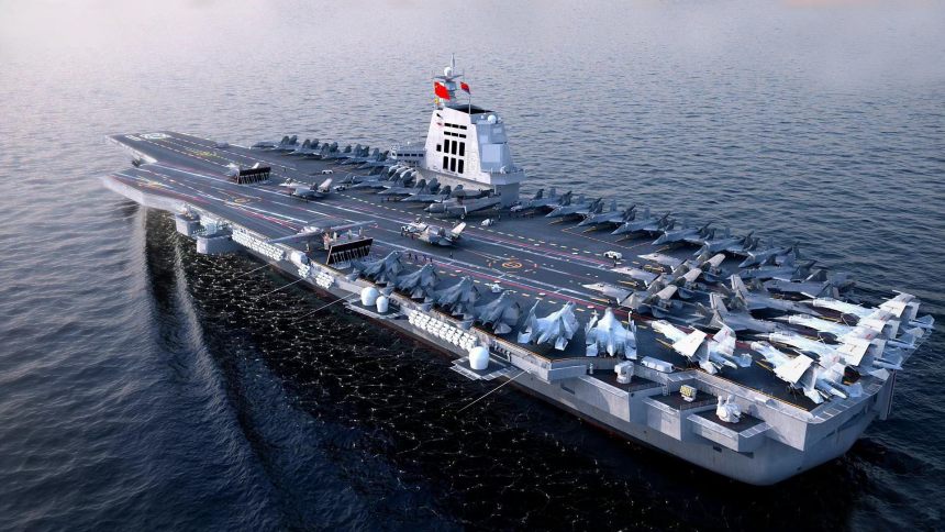China pondrá en servicio en 2025 el portaaviones más avanzado, el Fujian, con catapultas electromagnéticas para cazas de quinta generación J-35 China pondrá en servicio en 2025 el portaaviones más avanzado, el Fujian, con catapultas electromagnéticas para cazas de quinta generación J-35