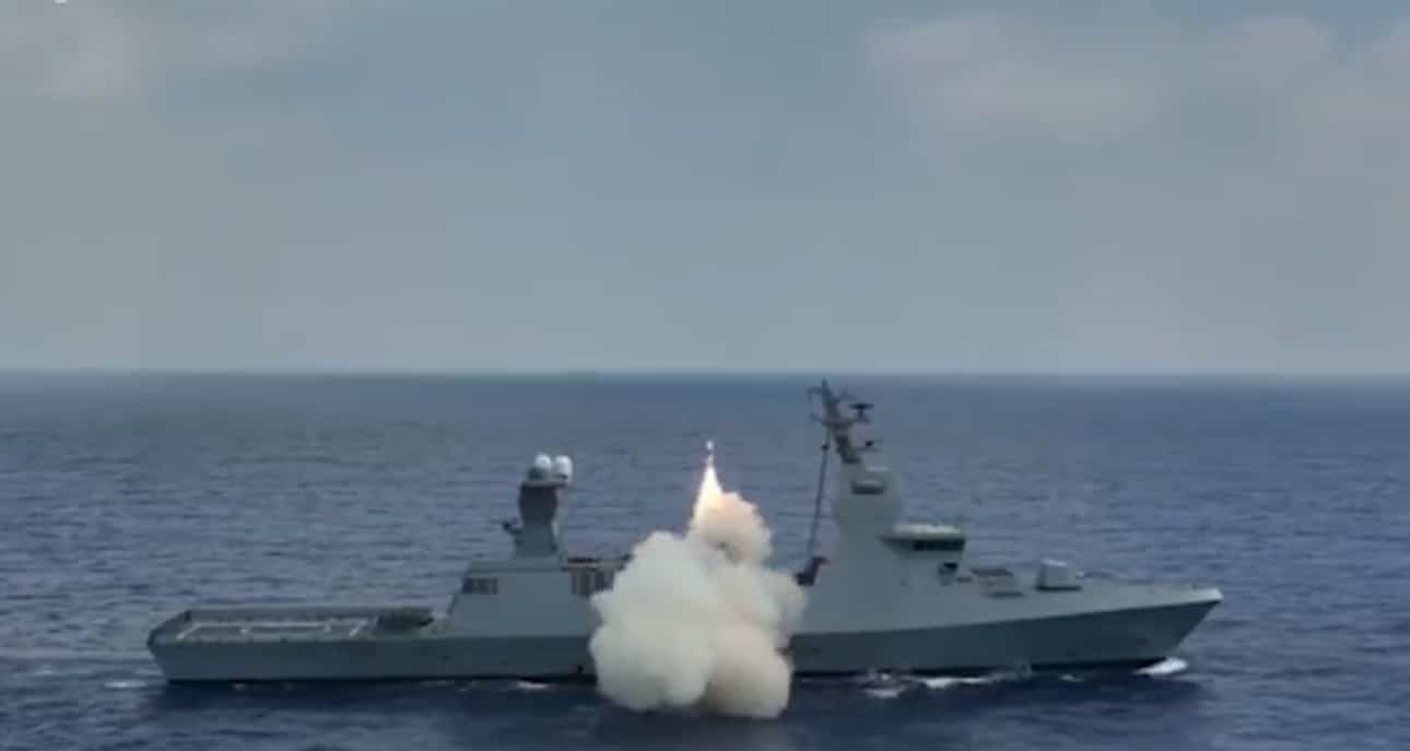 Las Fuerzas de Defensa de Israel probaron un misil antibuque Gabriel 5 único Las Fuerzas de Defensa de Israel probaron un misil antibuque Gabriel 5 único