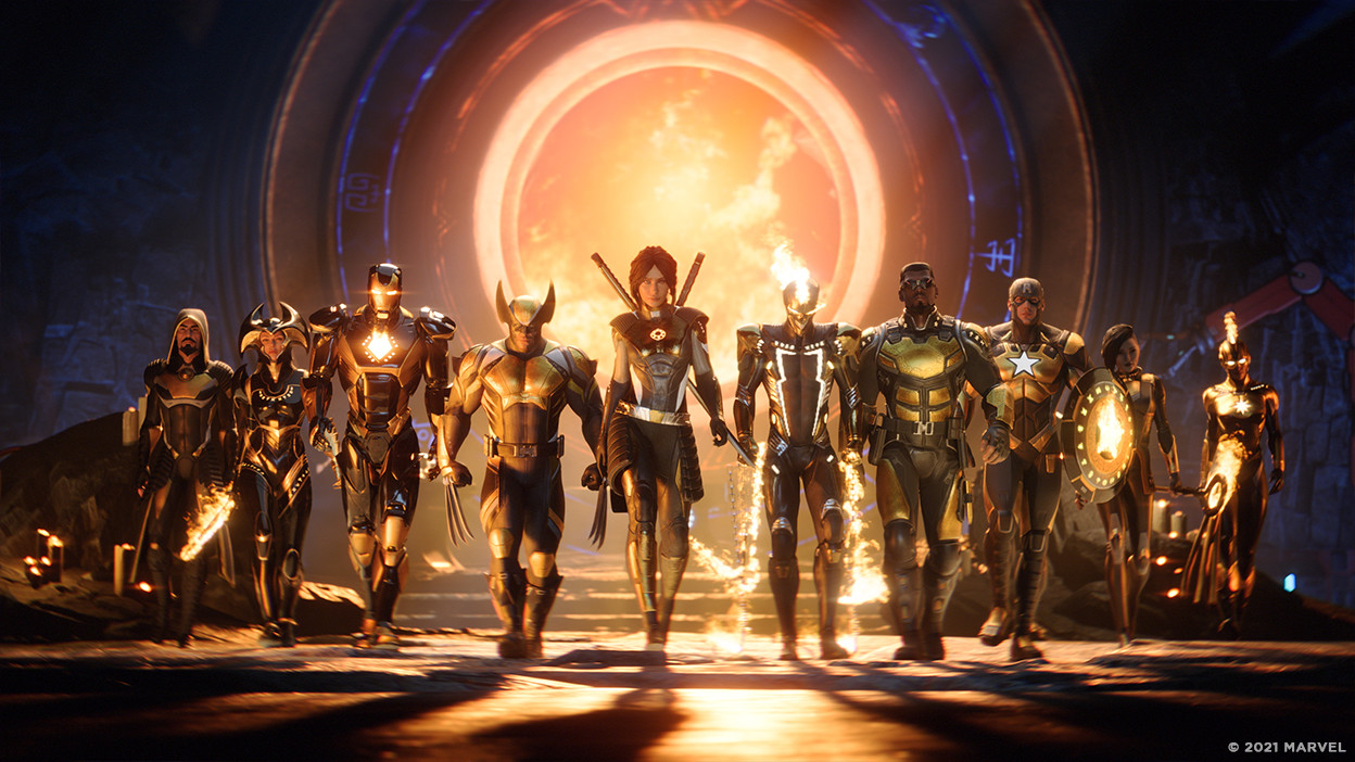 Demostración de la Capitana Marvel en el tráiler de juego de Marvel's Midnight Suns