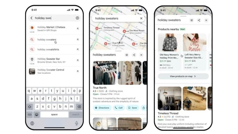 Google Maps te ayuda a encontrar los regalos navideños de última hora Google Maps te ayuda a encontrar los regalos navideños de última hora