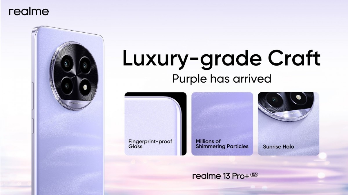 El Realme 13 Pro+ con el nuevo color Monet Purple llega a la India El Realme 13 Pro+ con el nuevo color Monet Purple llega a la India