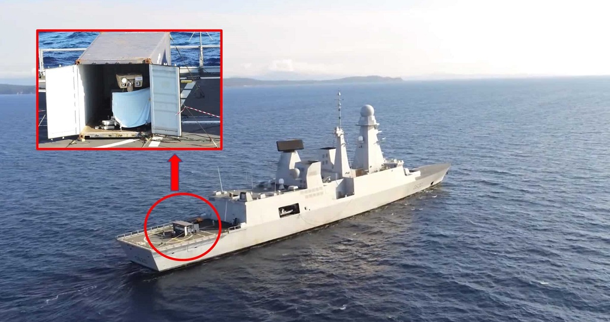 La Marina francesa ha probado el sistema de armas láser de precisión HELMA-P de 2 kW, capaz de destruir drones a una distancia de hasta 1 km. La Marina francesa ha probado el sistema de armas láser de precisión HELMA-P de 2 kW, capaz de destruir drones a una distancia de hasta 1 km.