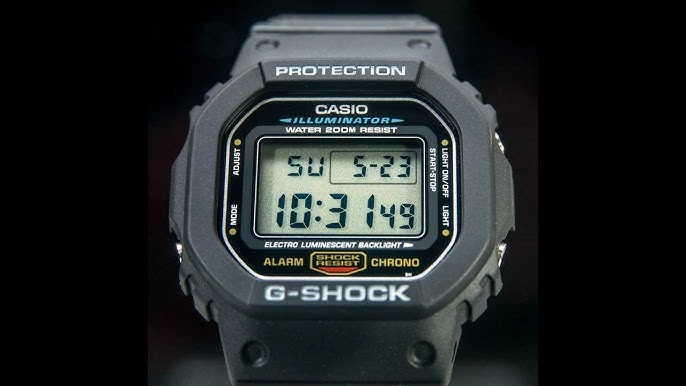 Actualización de la leyenda: Una versión moderna del legendario DW-5000C de 1983, el Casio G-Shock DW-5000R-1AJF está listo para lanzarse al mercado. Actualización de la leyenda: Una versión moderna del legendario DW-5000C de 1983, el Casio G-Shock DW-5000R-1AJF está listo para lanzarse al mercado.