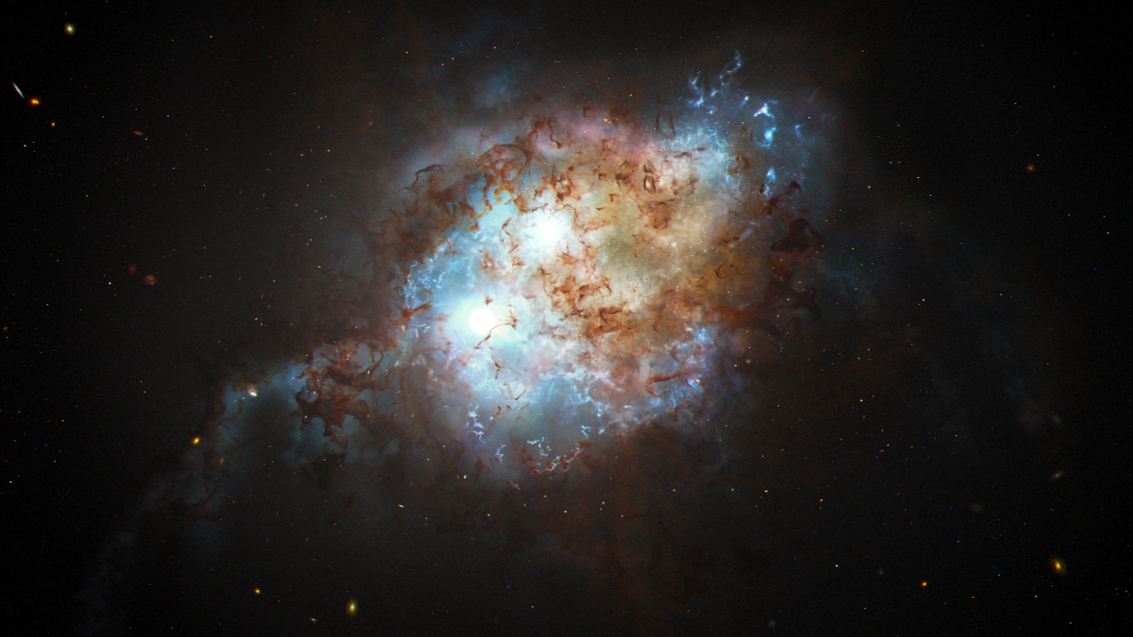 El Hubble confirma el primer cuásar binario en los albores del Universo