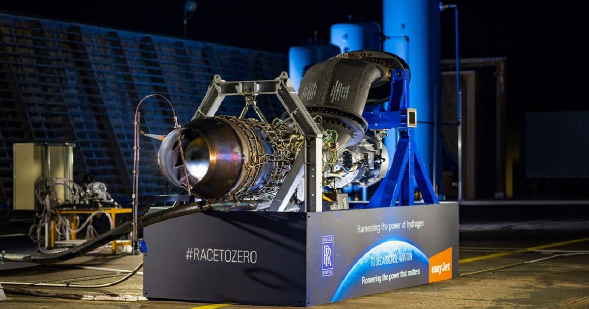 Rolls-Royce probó por primera vez un motor a reacción de última generación alimentado por el combustible del futuro Rolls-Royce probó por primera vez un motor a reacción de última generación alimentado por el combustible del futuro