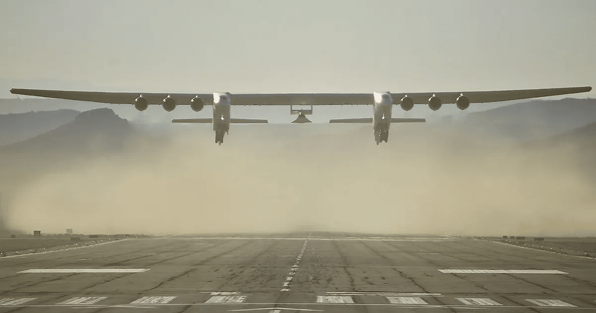 Stratolaunch probó por primera vez el avión Roc más grande del mundo con una maqueta del avión hipersónico Talon-A Stratolaunch probó por primera vez el avión Roc más grande del mundo con una maqueta del avión hipersónico Talon-A