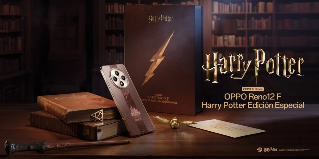 Los fans de Harry Potter recibirán una invitación a Hogwarts: Oppo lanza el Reno 12F Harry Potter con varita, Snitch Dorada y Reliquias de la Muerte