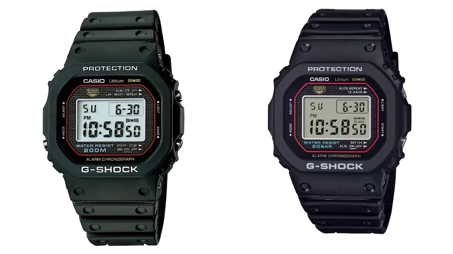 Explora las características del nuevo Casio DW-5000R Casio lanza el DW-5000R: una reinvención nostálgica
