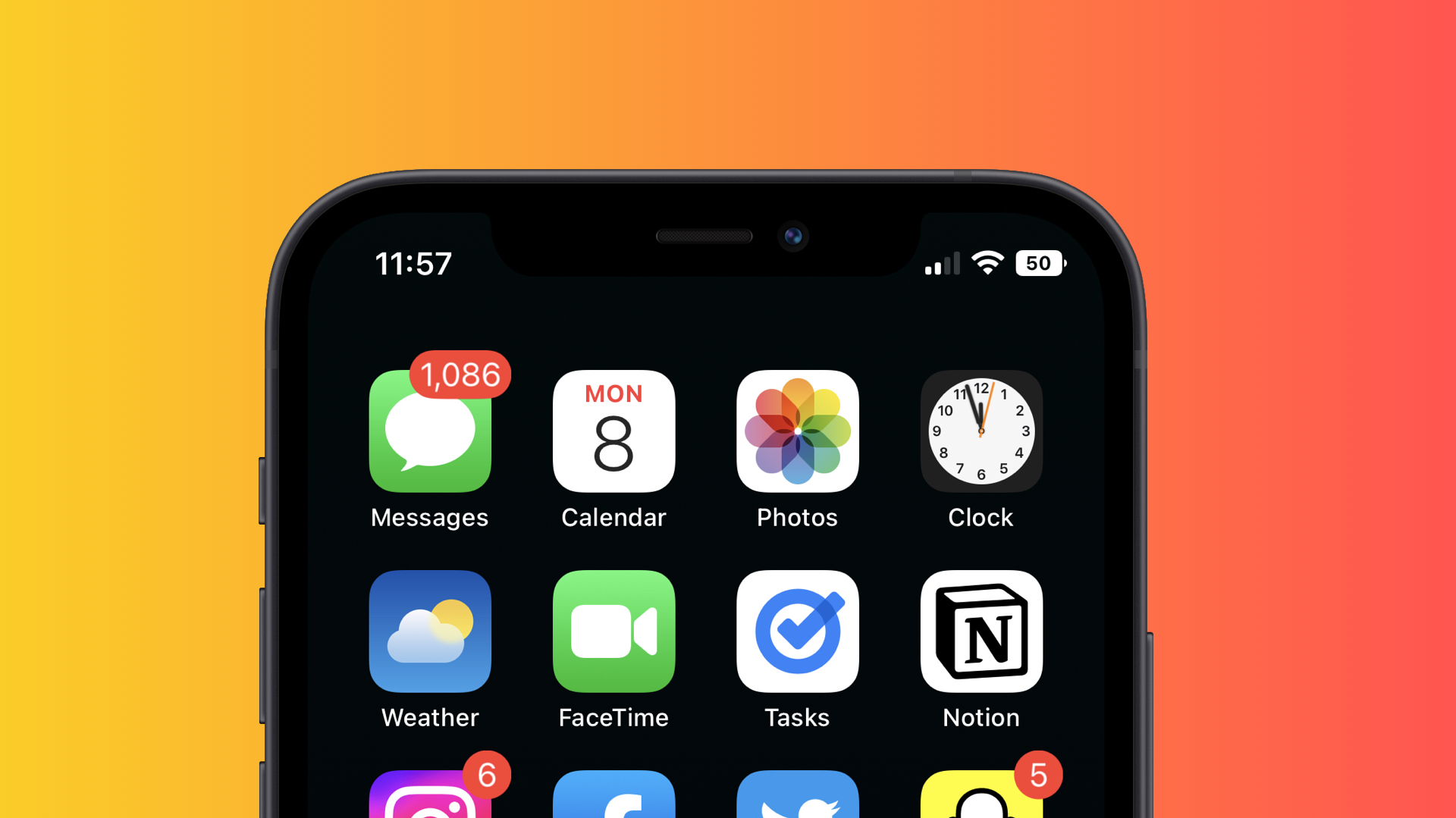 iOS 16 ahora muestra el porcentaje de carga en el indicador de batería
