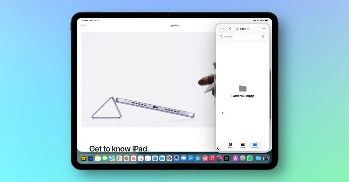 Slide Over en iPadOS 26.1: Nuevas capacidades para multitarea